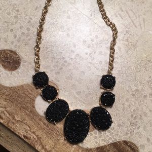 black & gold sparkly necklace